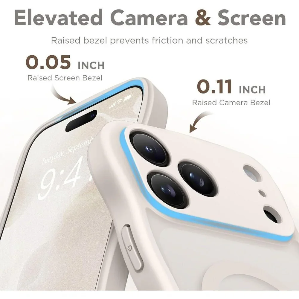 Women Stone Iphone 17 Pro Max Case Full Camera Protection Mag Safe